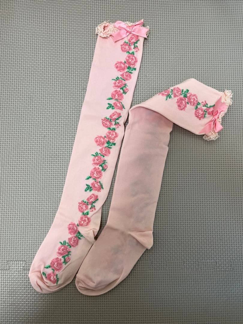 Angelic Pretty パウダーローズ　ワンピース＆ローズオーバーニー