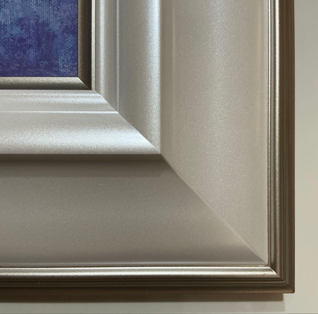 絵画・額縁・油絵・山本裕之・竹林・F4号・美術品・インテリア・雑貨