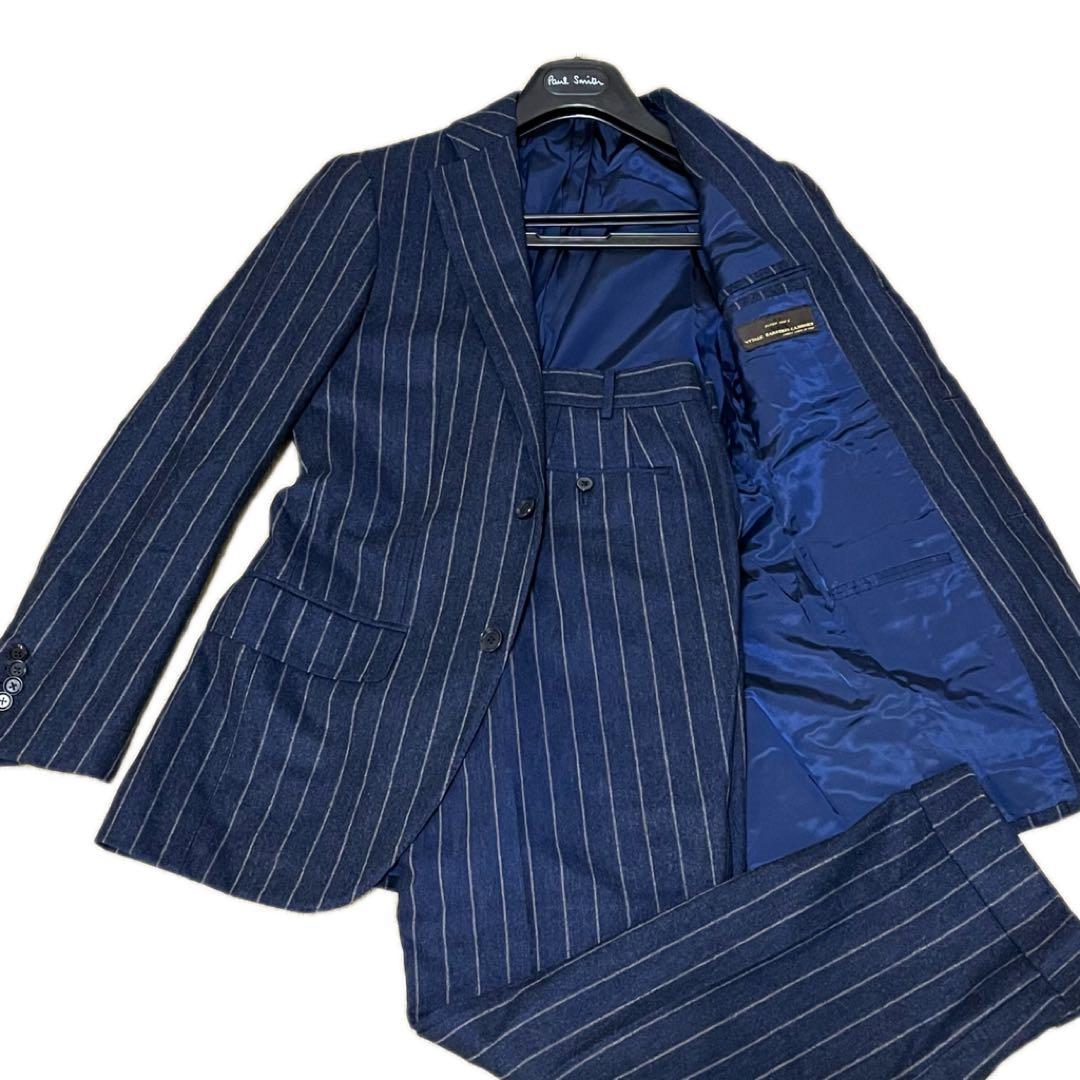 ✨美品✨Brilla per il gusto カノニコ ストライプ スーツ 紺