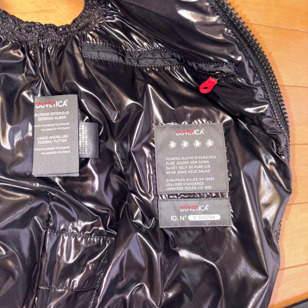 DUVETICA フード付きダウンベスト 48 ブラック