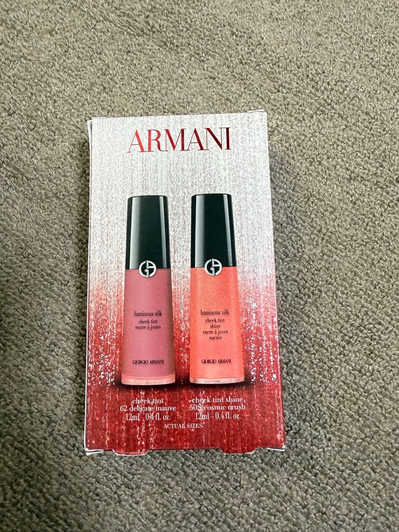 【新品】アルマーニ ルミナスシルク チークティント 2本セット 62 & 50S