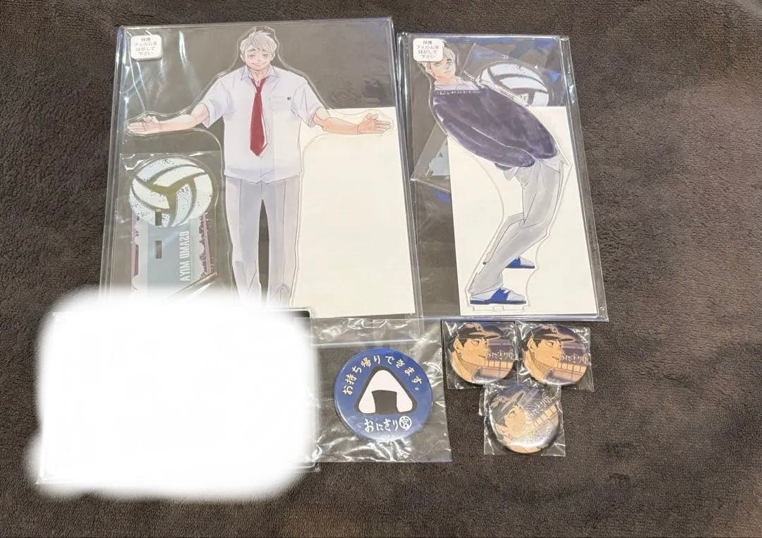 ハイキュー 宮治 アクリルメガ 缶バッジ セット