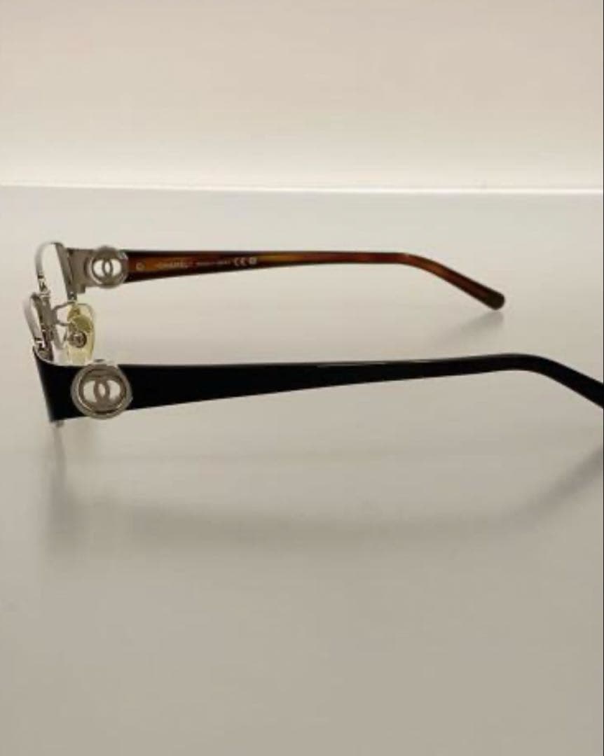 CHANEL シャネル 2105T メガネ 眼鏡 フレーム シルバー ブラック