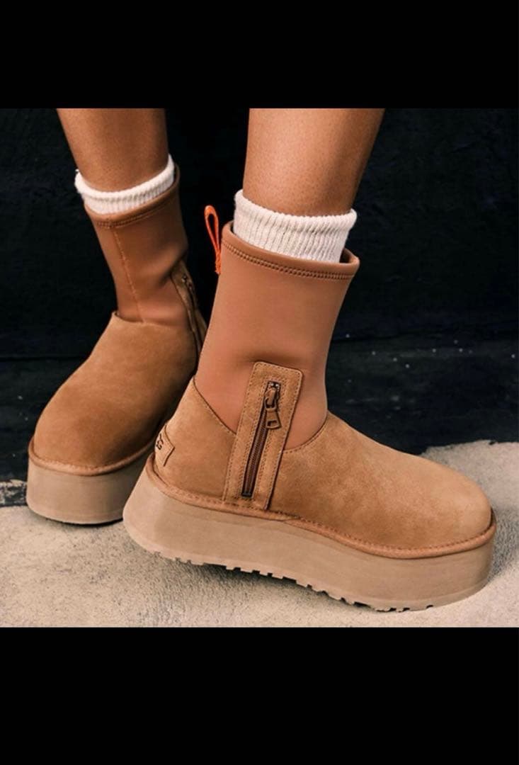 靴 UGG CLASSIC DIPPER CHESTNUT