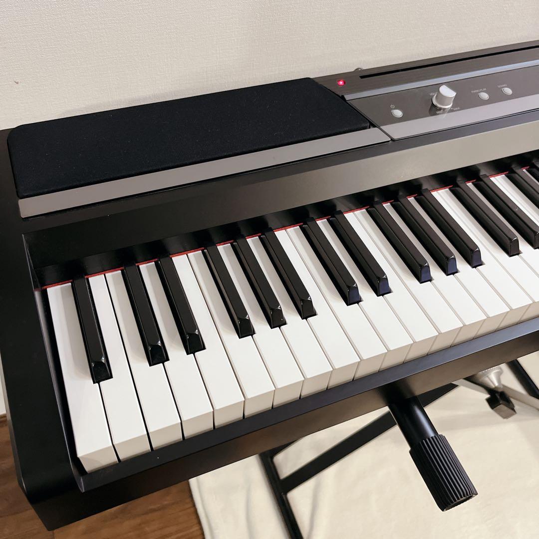 電子ピアノ KORG 88鍵 黒 スタンド付き 黒折りたたみ SP-170S
