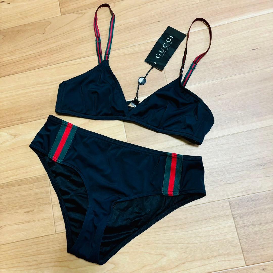 GUCCI ブラック シェリーライン ビキニ Sサイズ