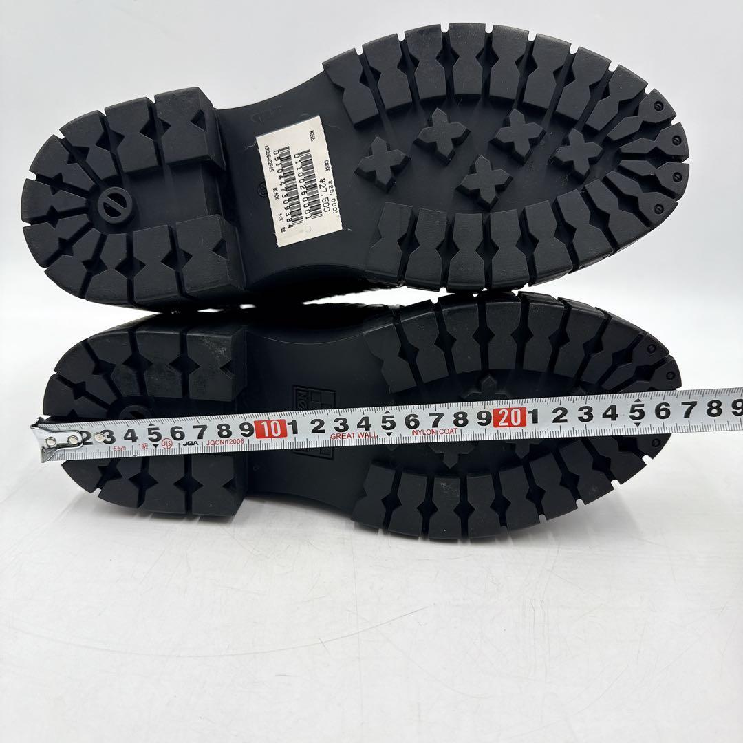 【未使用】NO NAME ノーネーム サイドゴア ブーツ 厚底 ゼブラ柄