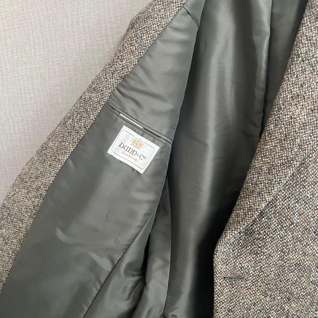 vintage 英国製 Dunn&Co テーラードジャケット ブラウン 古着