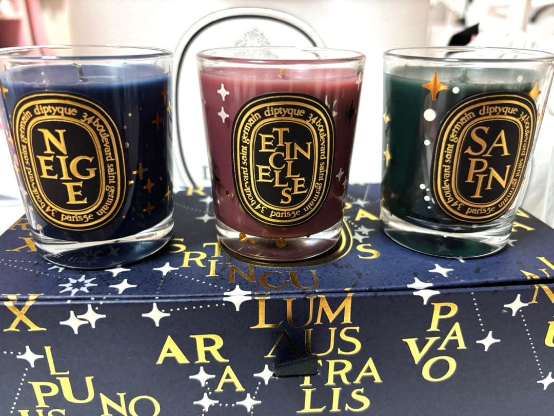 diptyque 限定キャンドル　70g×3