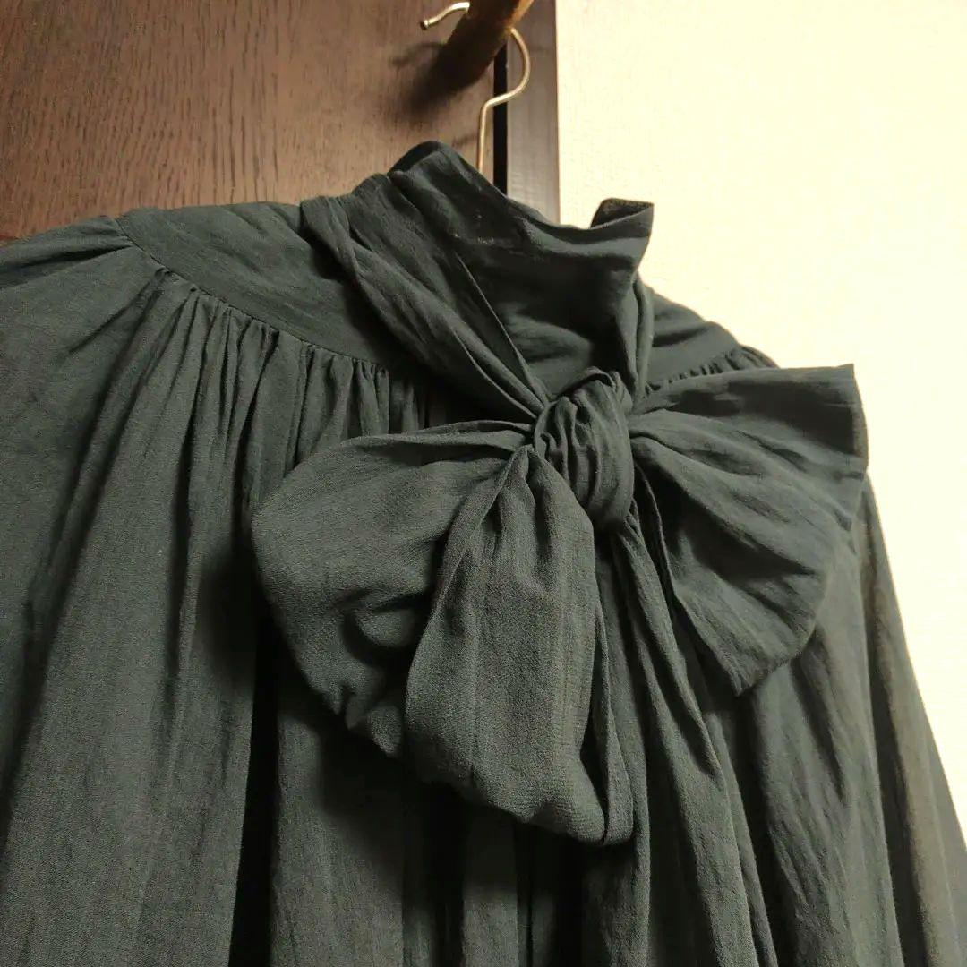 【美品】Whim Gazette 　ウィムガゼット　ボウタイシャツ　ボウブラウス