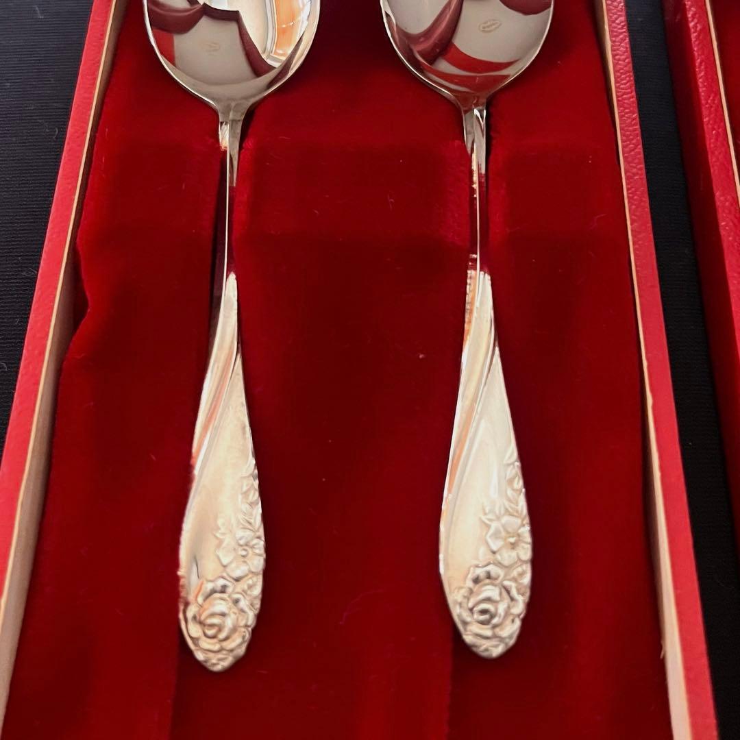 銀製　シルバー　スプーン4本セット ボックス付き　未使用品