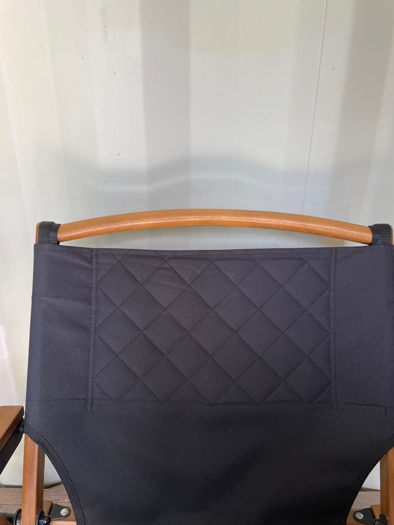 QUICK CAMP クイックキャンプ ウッドローチェア 黒　2脚セット