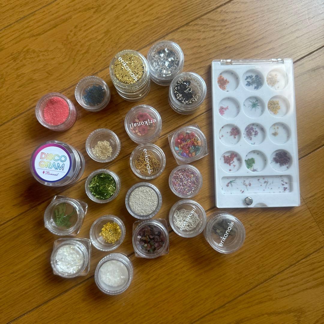 スワロフスキー パール パーツ 大量 ネイル セット ケース付き