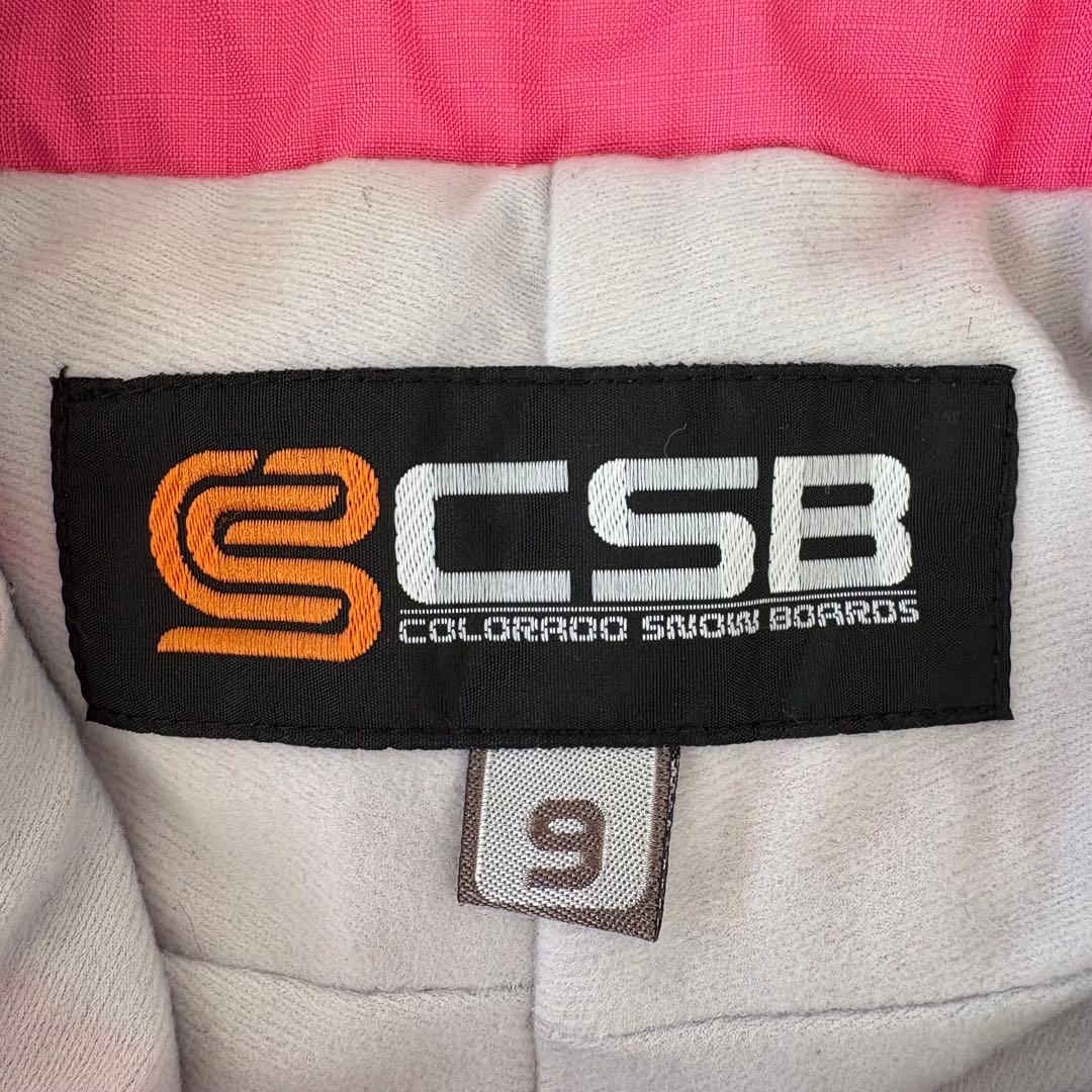 ROXY スノーボードウェア 上S 下9白系ペイズリー柄ジャケット×ピンクパンツ