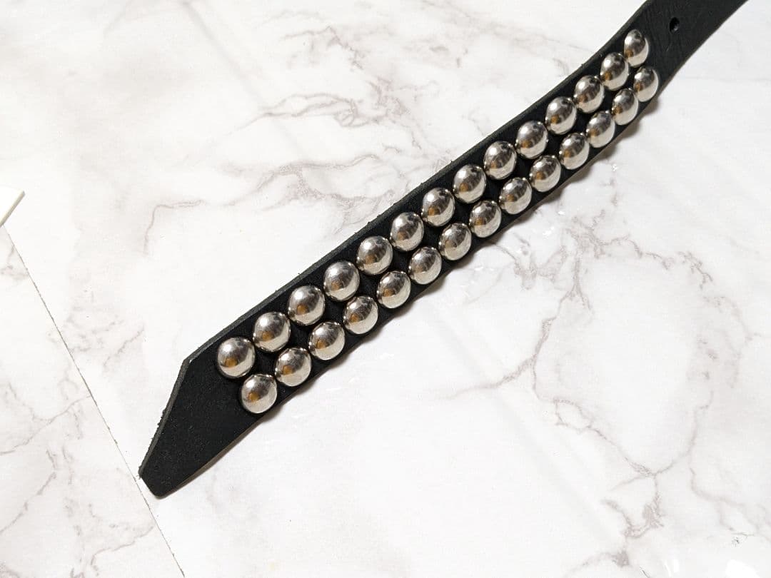 未使用　大草直子　amarc NO.b　マスターアンドコー　スタッズ　ベルト　黒