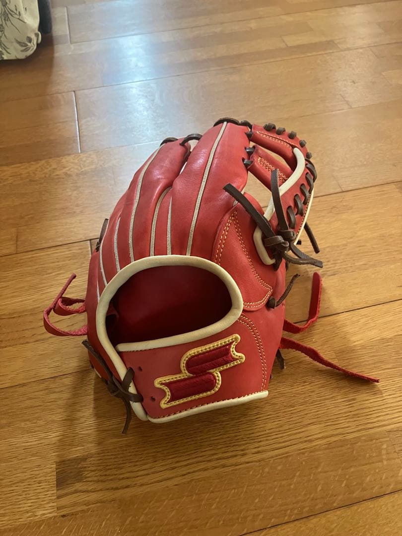 犬*叉様 赤色 軟式グローブ SMG-01221