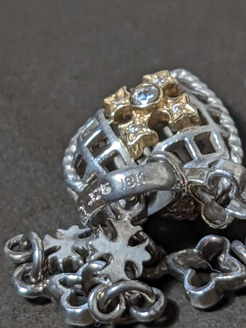 ローリーロドキン チャーム チェーン ネックレス k18 925