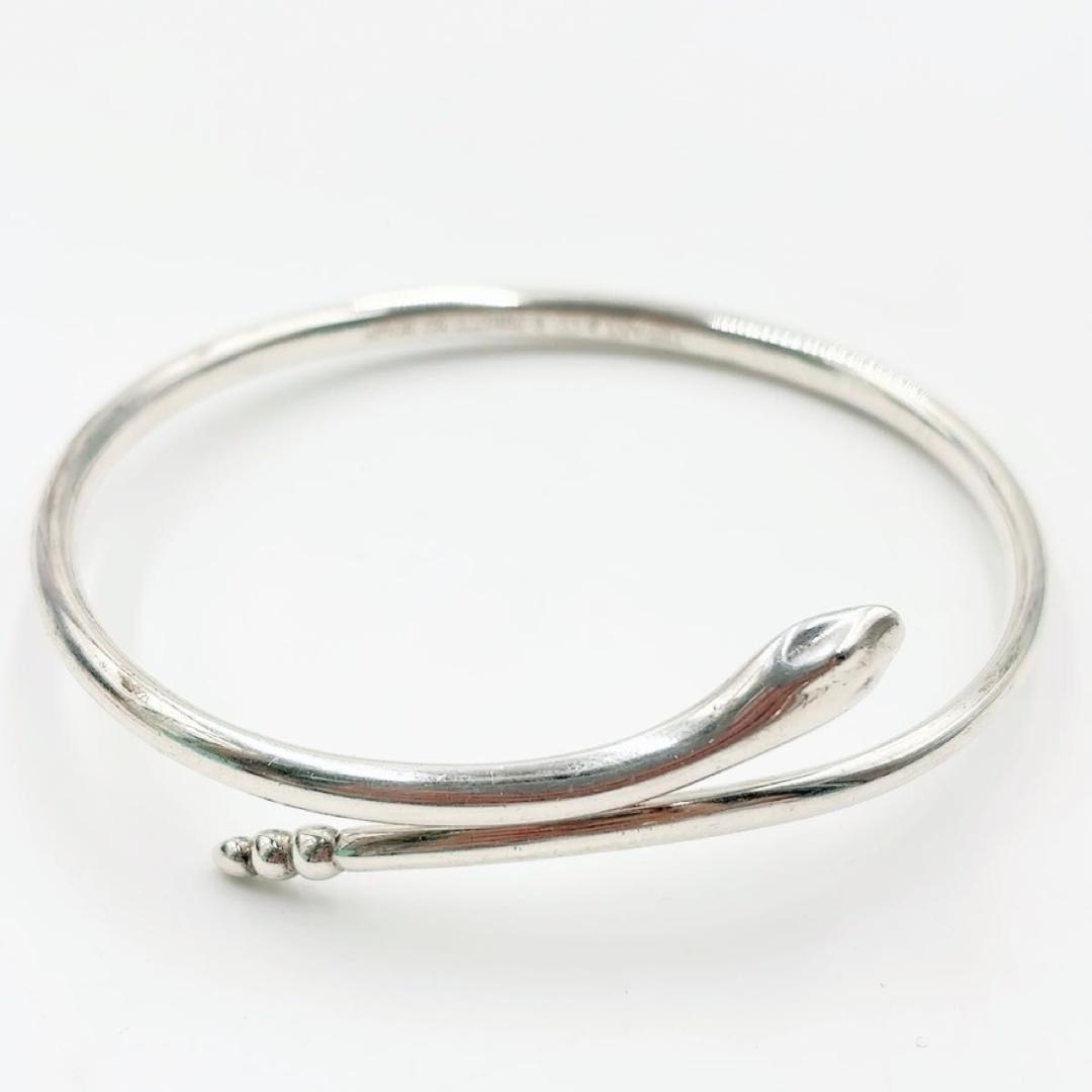 最安値　ティファニー スネーク バングル ブレスレット ヘビ シルバー