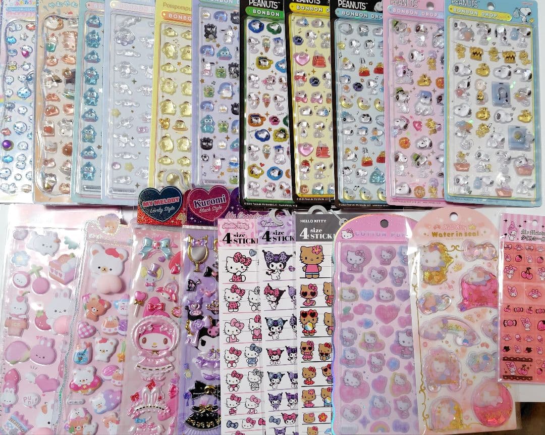 サンリオ　ボンボンドロップシール正規品等まとめ売り ２１枚