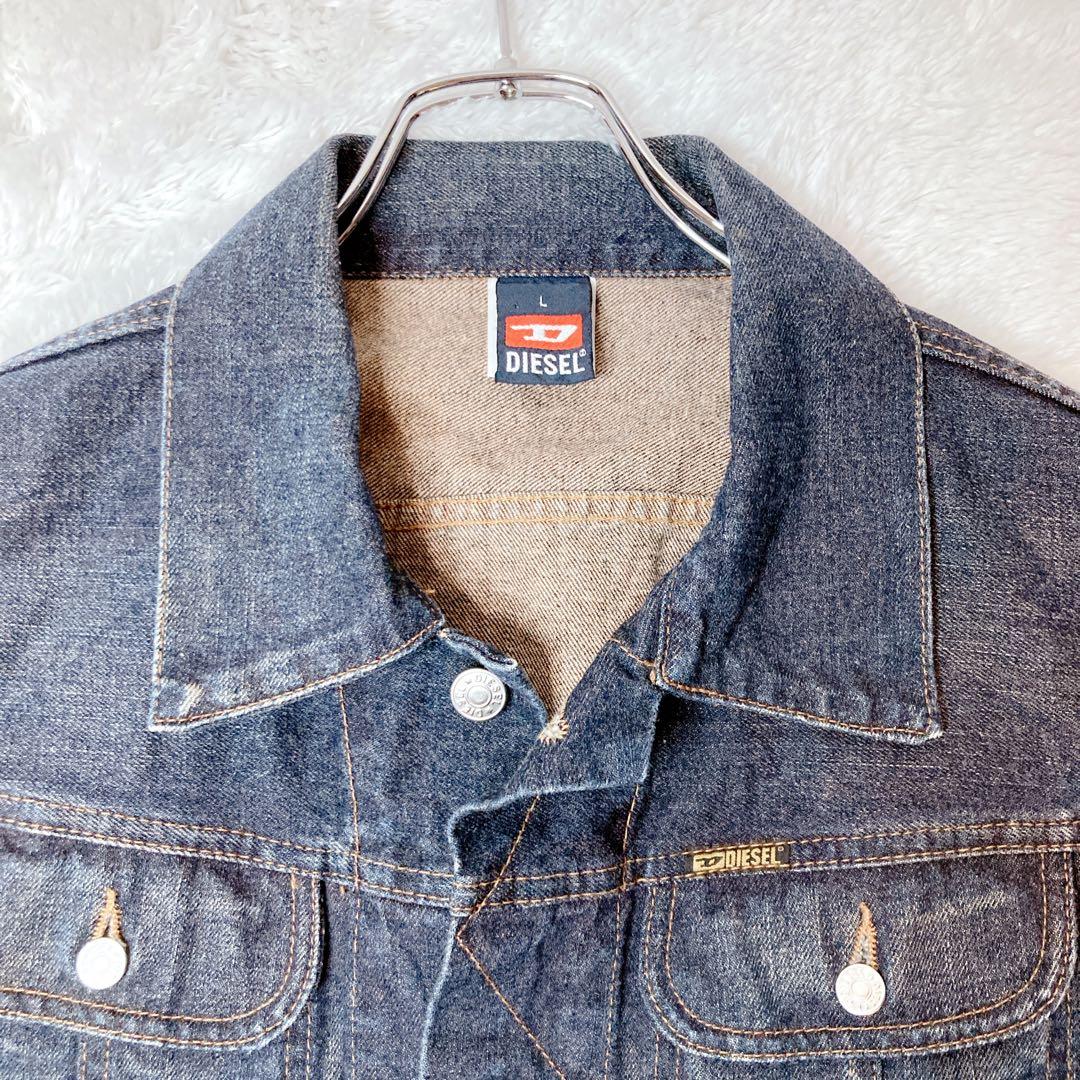 DIESEL ディーゼル デニムジャケット ジージャン デニムブルゾン Lサイズ