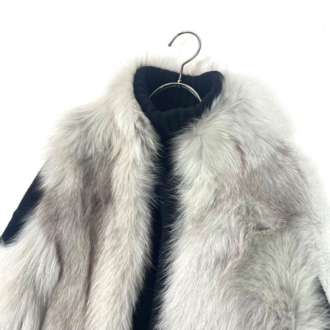 美品✨SUGAR ROSE フォックスファー ベスト ジレ ベージュ フリー