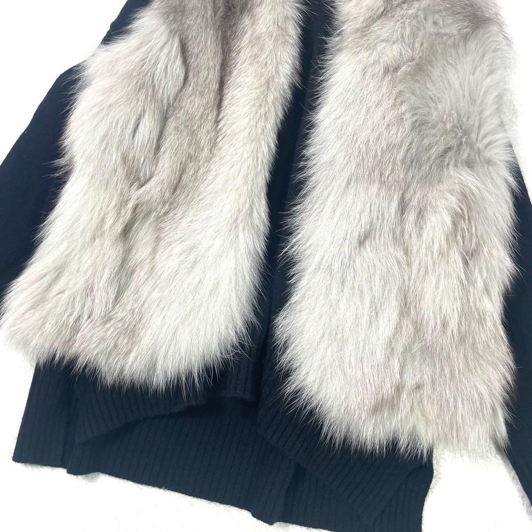美品✨SUGAR ROSE フォックスファー ベスト ジレ ベージュ フリー