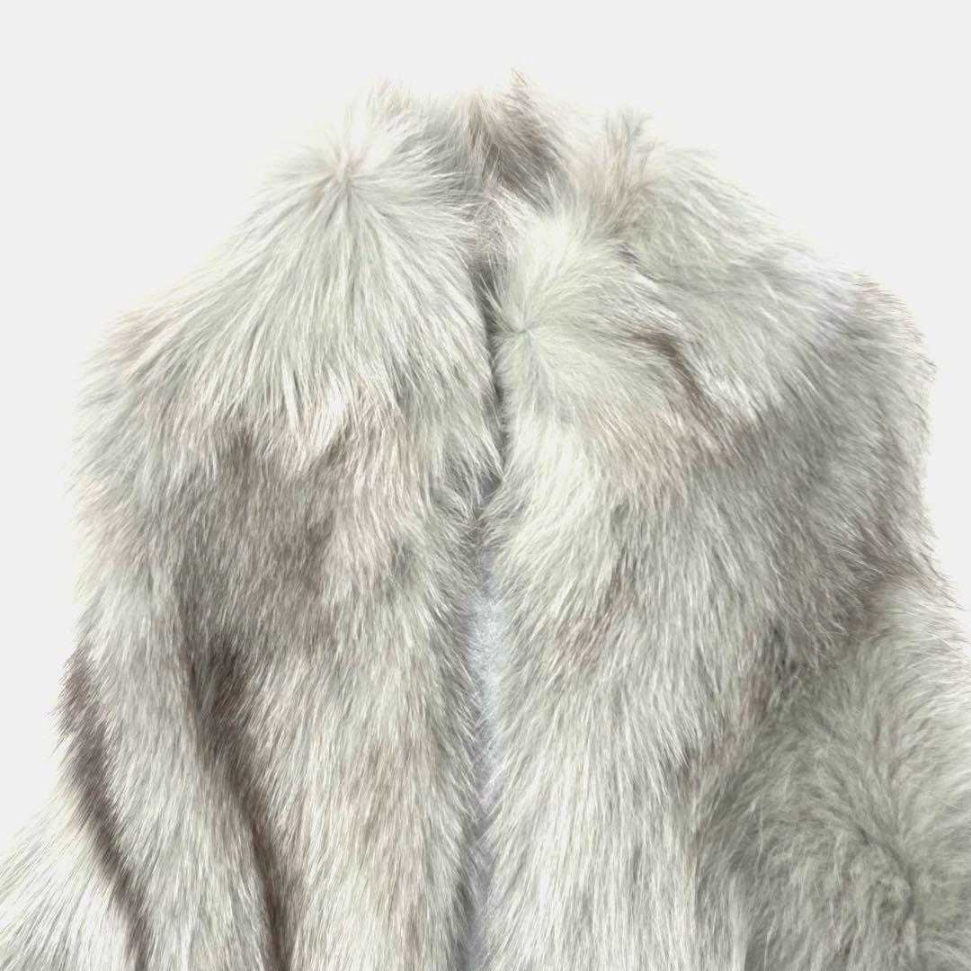 美品✨SUGAR ROSE フォックスファー ベスト ジレ ベージュ フリー