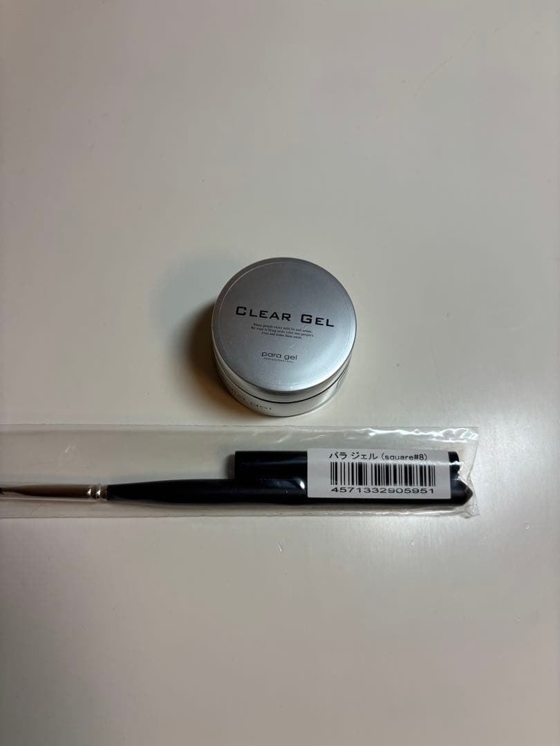 【新品未使用✨️】パラジェル square #8 ブラシ+クリアジェルセット