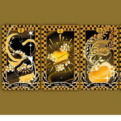 【正規品タロットカード】超レア✨可愛いリンゴのデッキ／限定版ゴールデンアップル