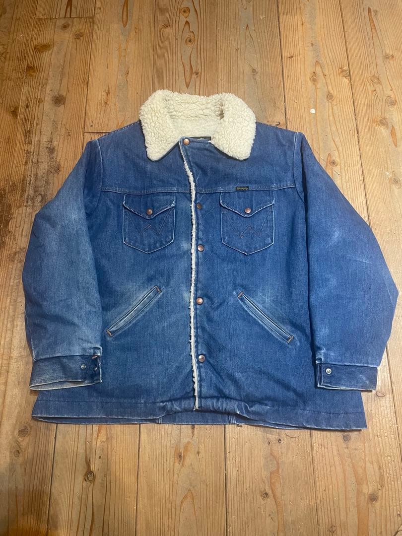 Wrangler デニムジャケット ランチコート USA製 ラングラー