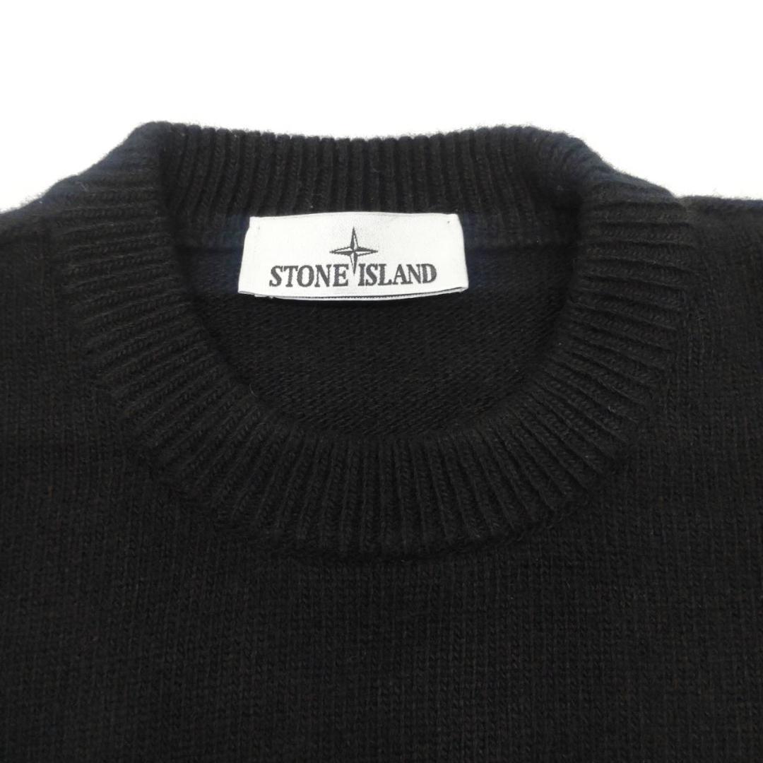 STONE  クルーネック ニット セーター ブラック M