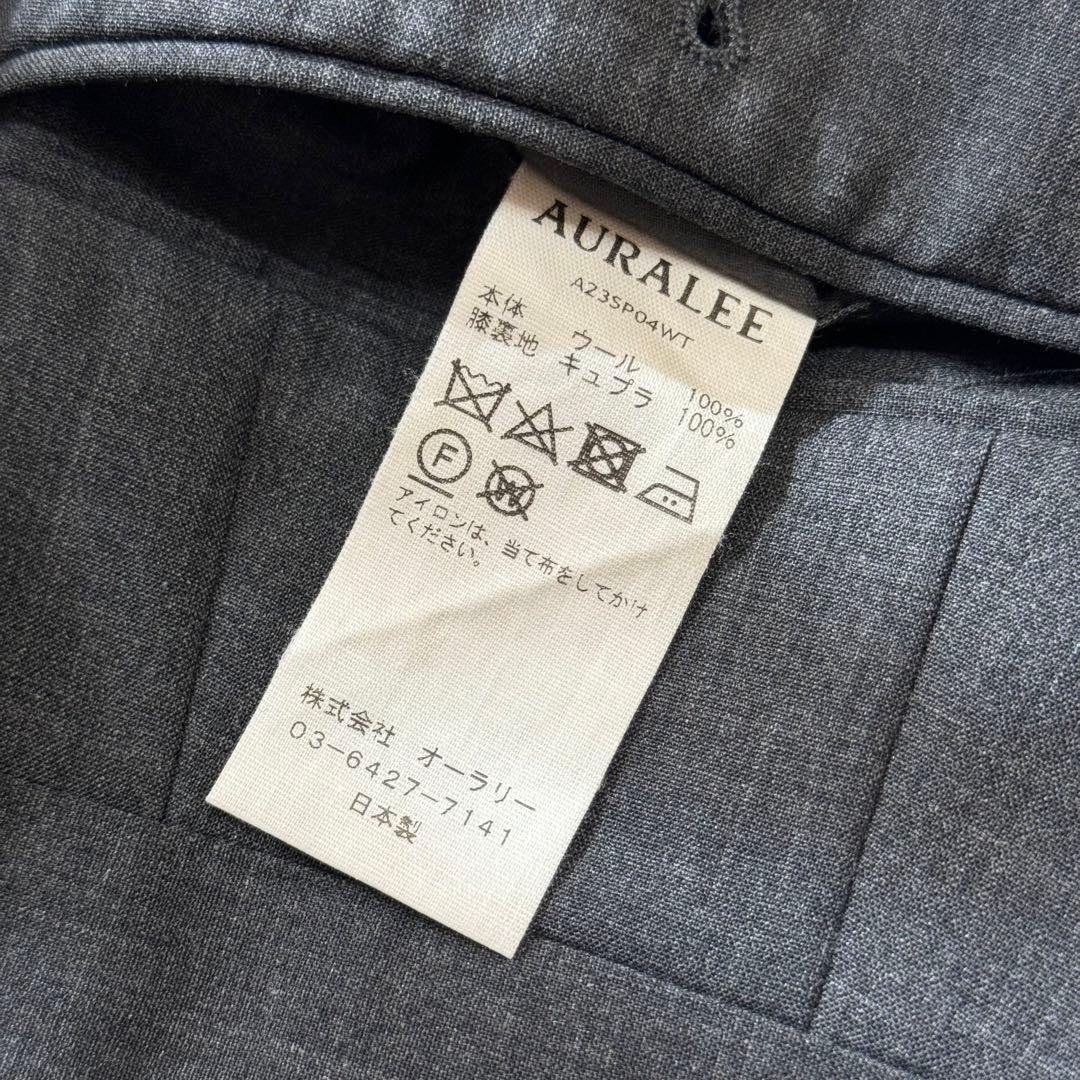 パンツ AURALEE SUPER FINE TROPICAL WOOL SLACKS