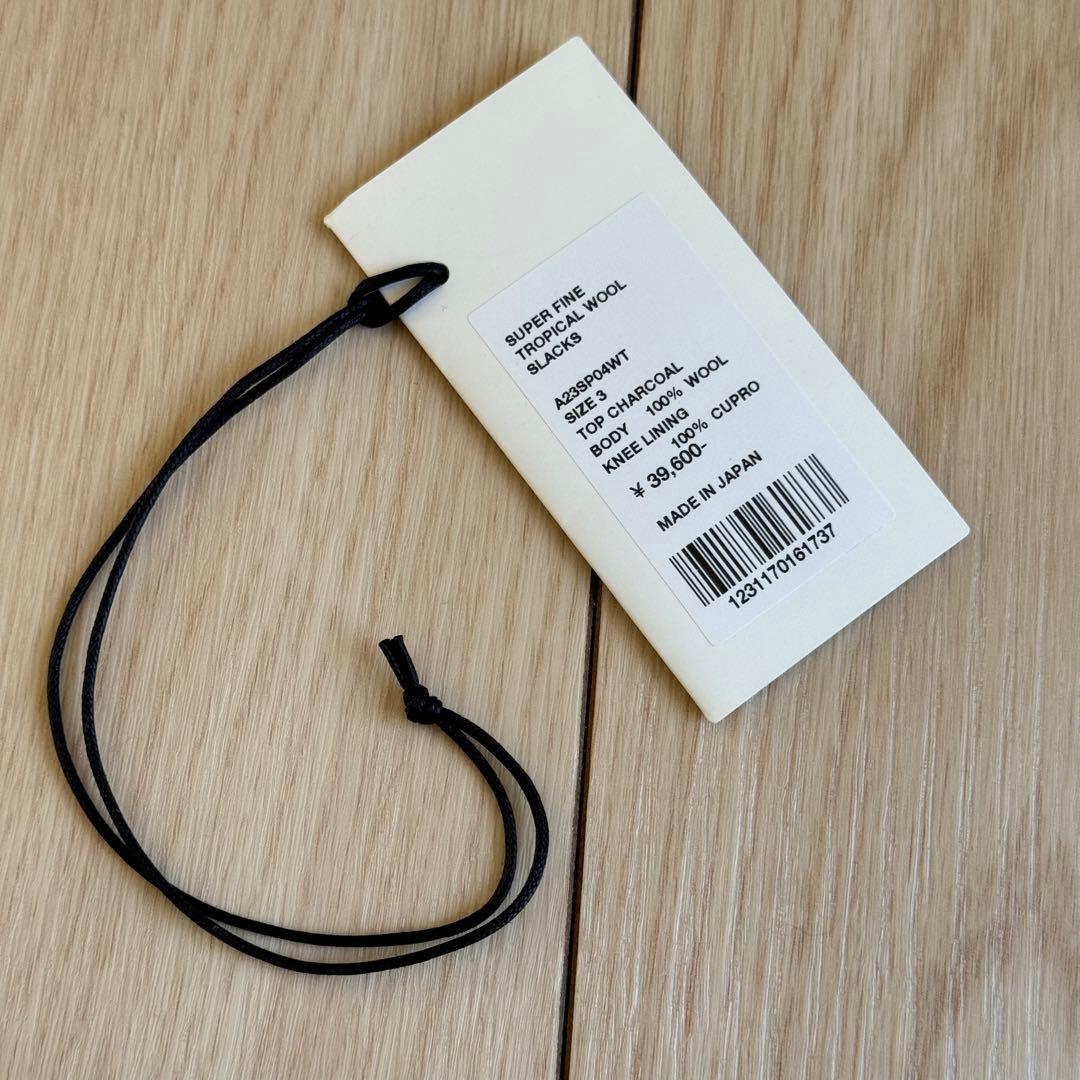 パンツ AURALEE SUPER FINE TROPICAL WOOL SLACKS