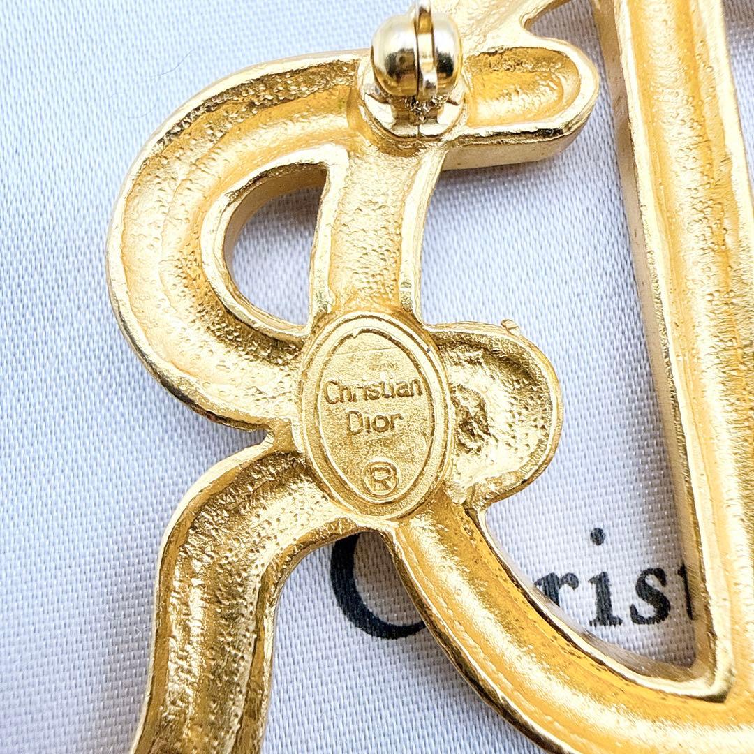 2967-2 ✨Dior　ブローチ　CD　ロゴ　希少　刻印