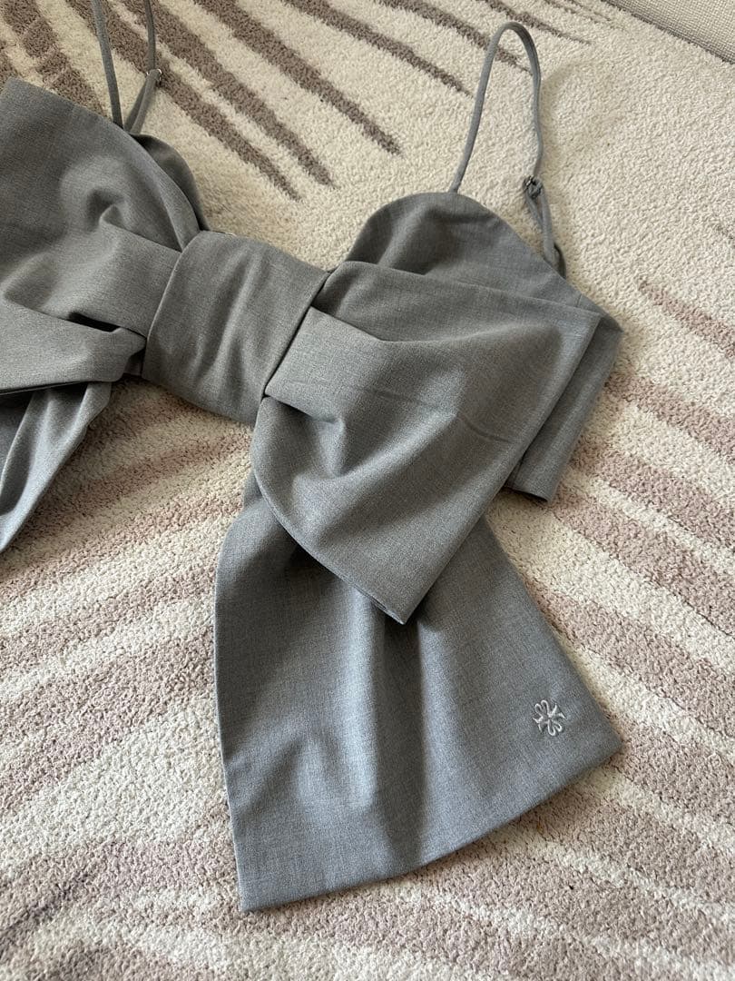 グレー リボンビスチェ　SORIN 未使用に近い