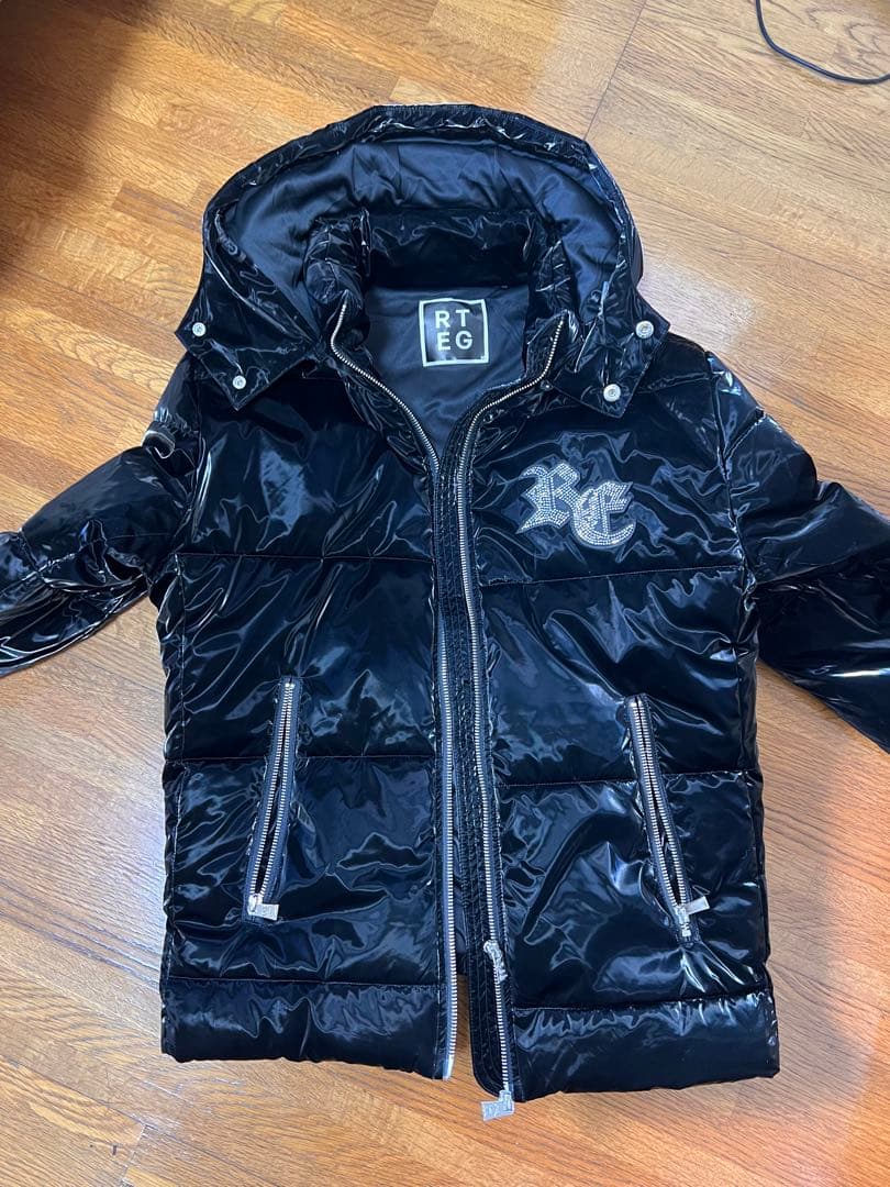RT EG 黒 ダウンジャケット フード付き 限定