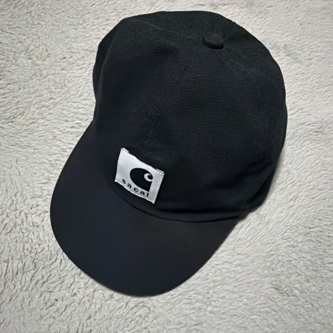 国内正規品　sacai carhartt Cap キャップ　Duck ブラック