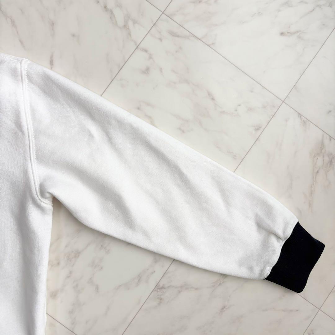 新品【ラルフローレン】パーカー　ポロベア　裏起毛　現行　QRタグ　白　Y2K