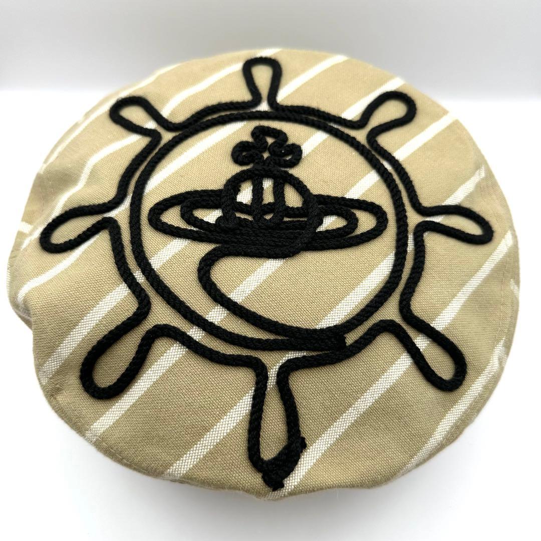 【美品】ヴィヴィアンウエストウッド キャスケット 帽子 オーブ 刺繍 M