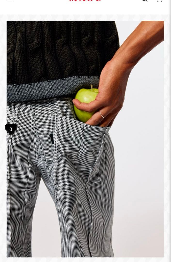 MASU プリーツパンツ スラックス