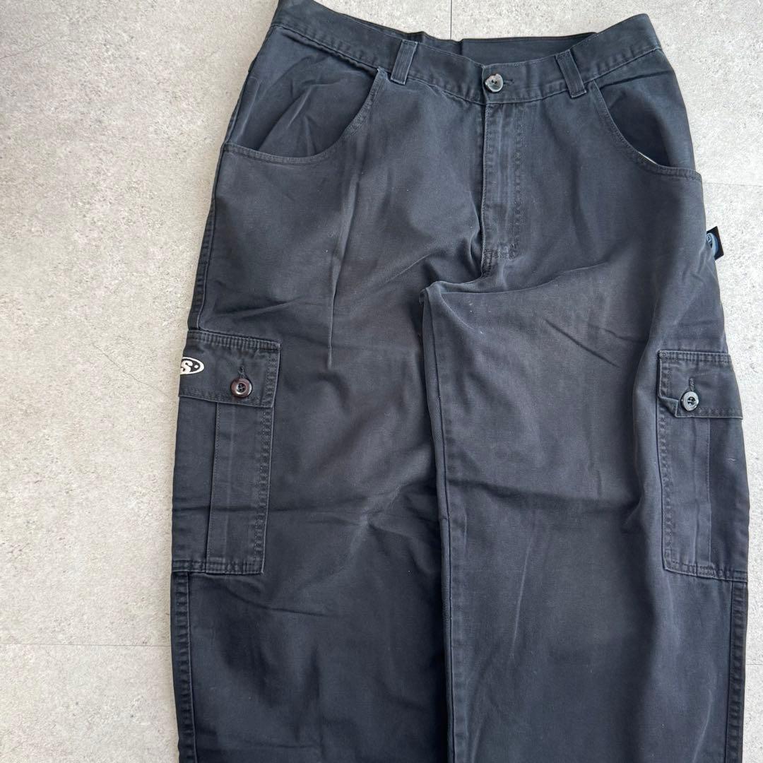 極太ワイドバギー 米国製 INTERSTATE インターステート パンツ 黒