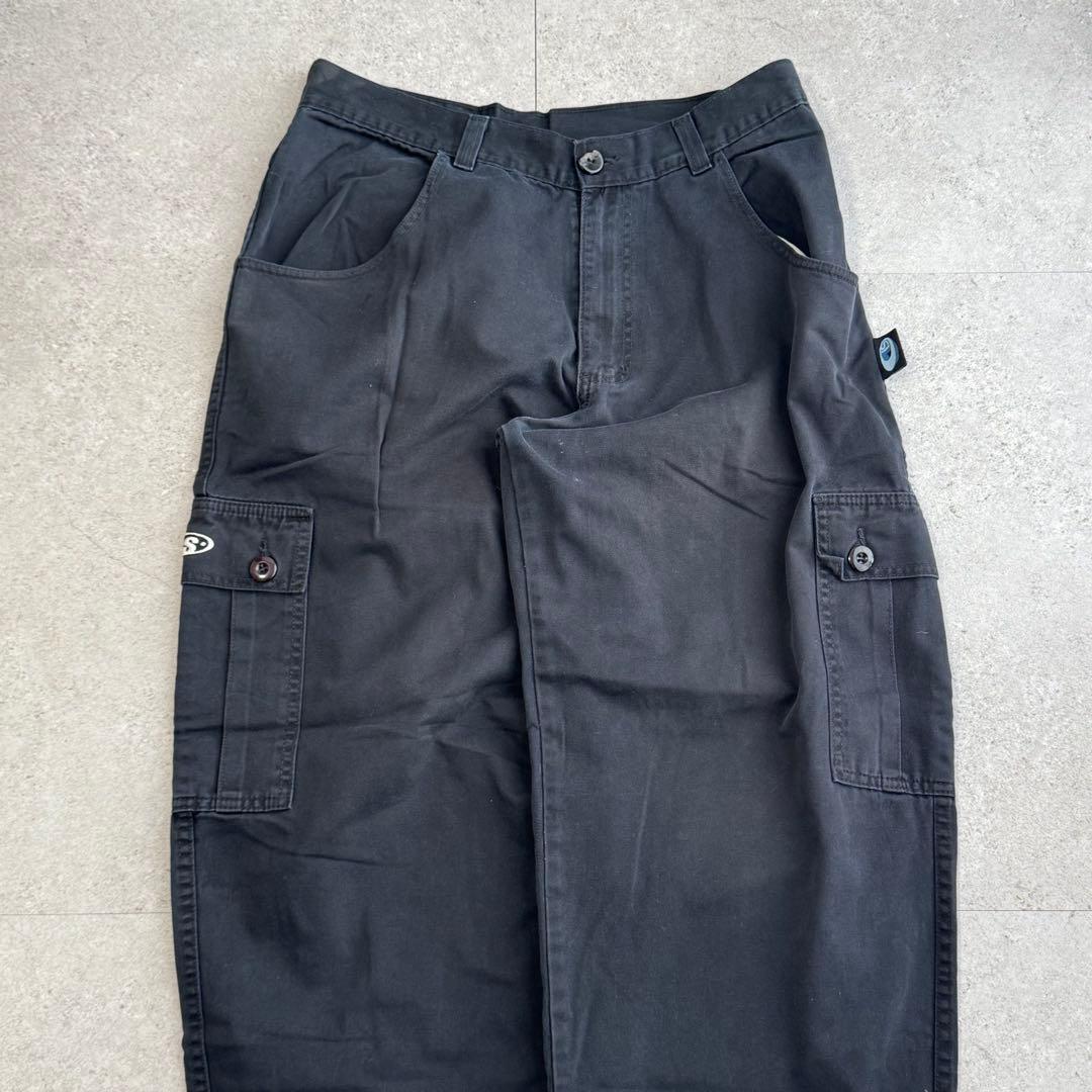 極太ワイドバギー 米国製 INTERSTATE インターステート パンツ 黒