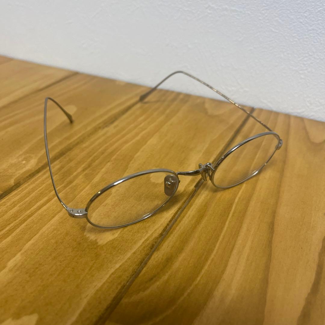 MASUNAGA GMS-196T オーバル　メガネ　シルバー 増永眼鏡