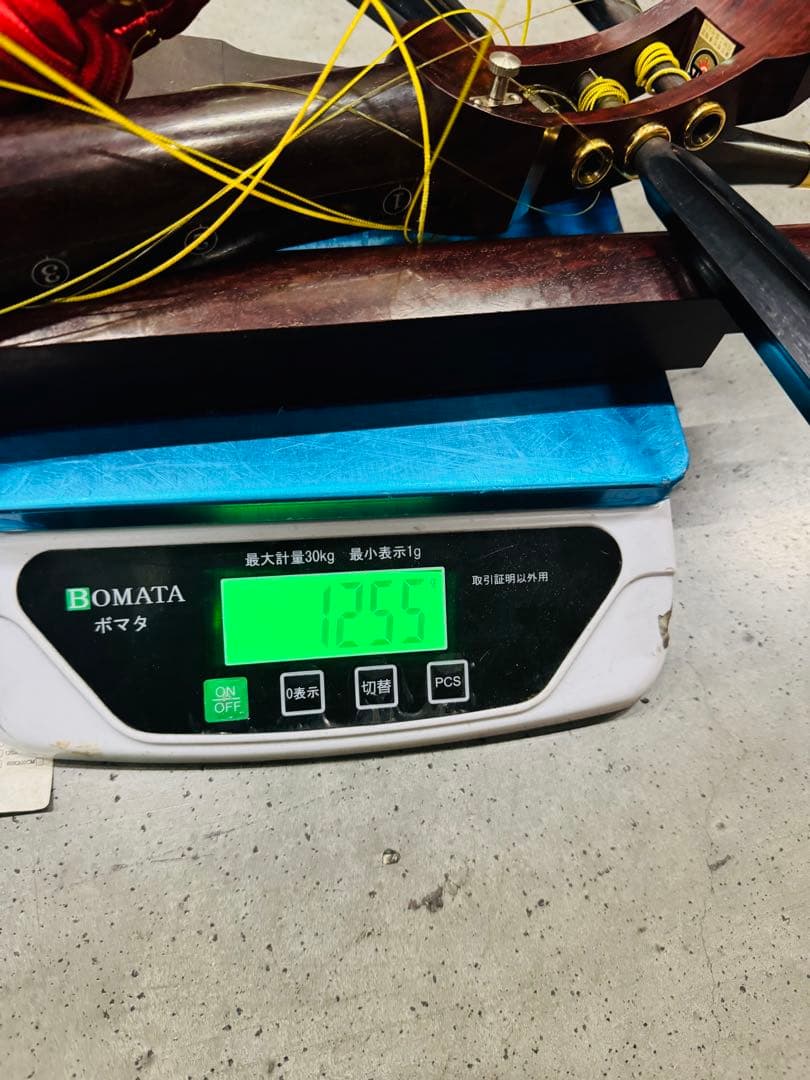 津軽三味線 黒檀糸巻 紅木 東さわり GP22 ハードケース付き 棹幅3cm