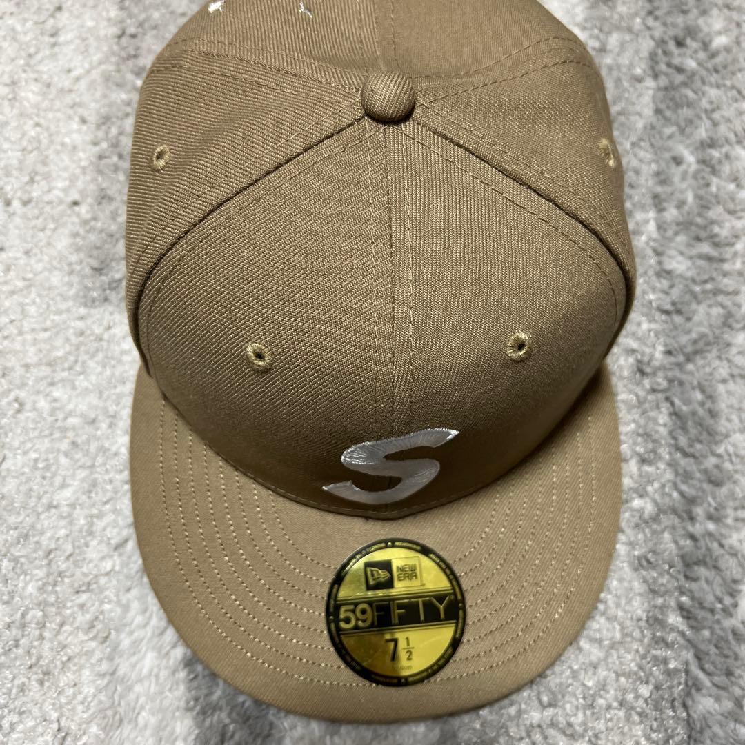 Supreme キャップ ベージュ