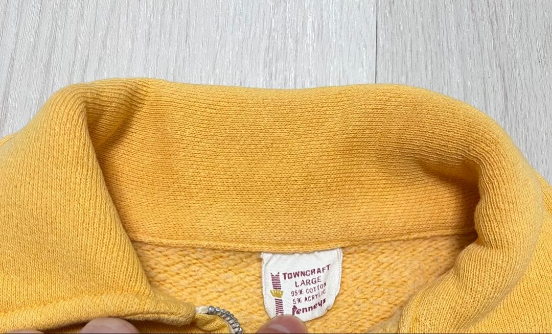 50s TOWNCRAFT/タウンクラフト ハーフジップスウェット