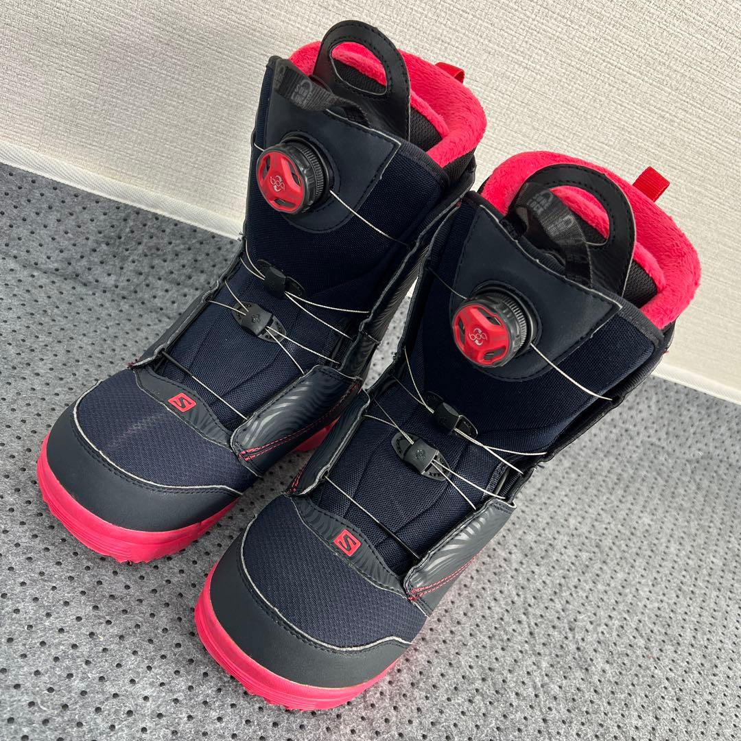 ２回使用 レディース 23cm SALOMON PEARL BOA ブーツ