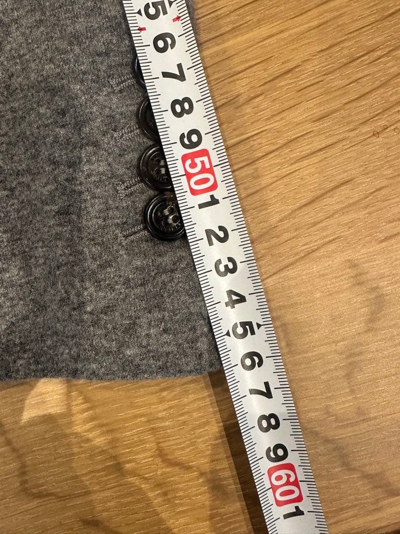 ブルネロクチネリ　カシミア100 テーラードジャケット　ミディアムグレー