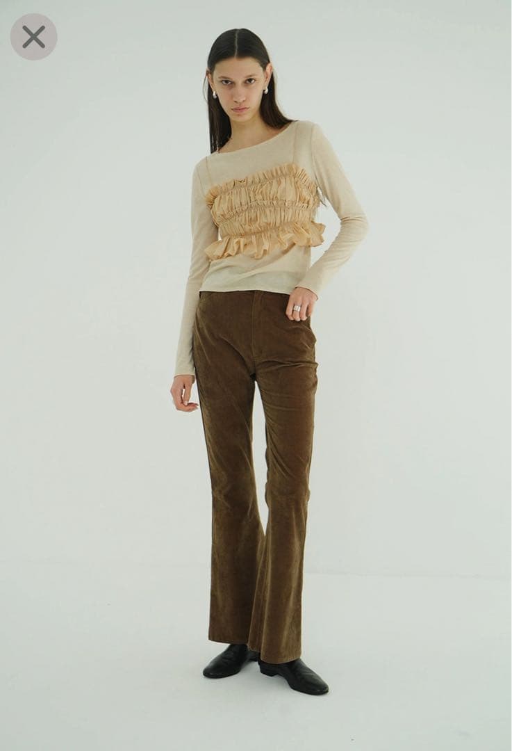 CLANE フレアパンツ　VELVET BELL BOTTOMS
