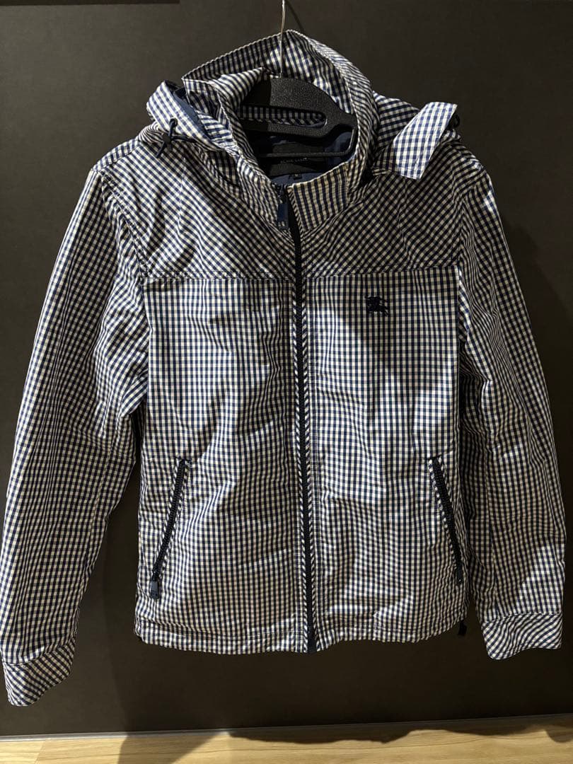 バーバリーブラックレーベル　 ギンガムチェック フード付きジャケット